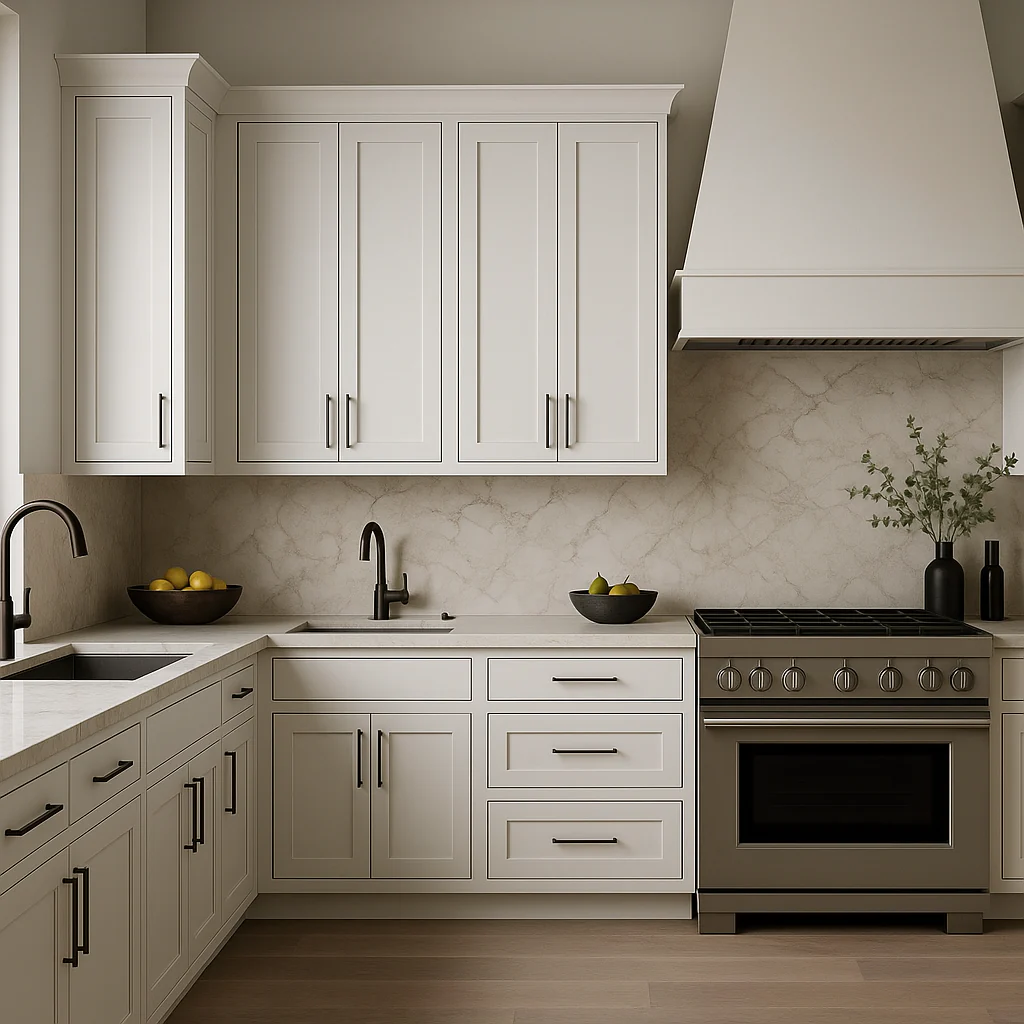 MILL'S PRIDE Richmond Verona White Shaker Wall Kitchen Cabinet - 9 in W x 12 in D x 42 in H - Image 2