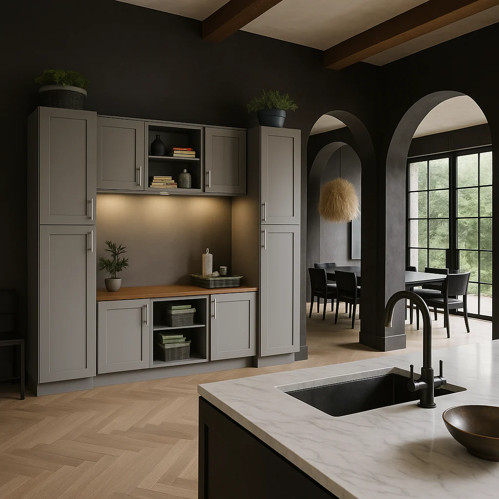 MILL'S PRIDE Richmond Vesuvius Gray Kitchen Cabinet Ensemble - Ready to Assemble - Image 2