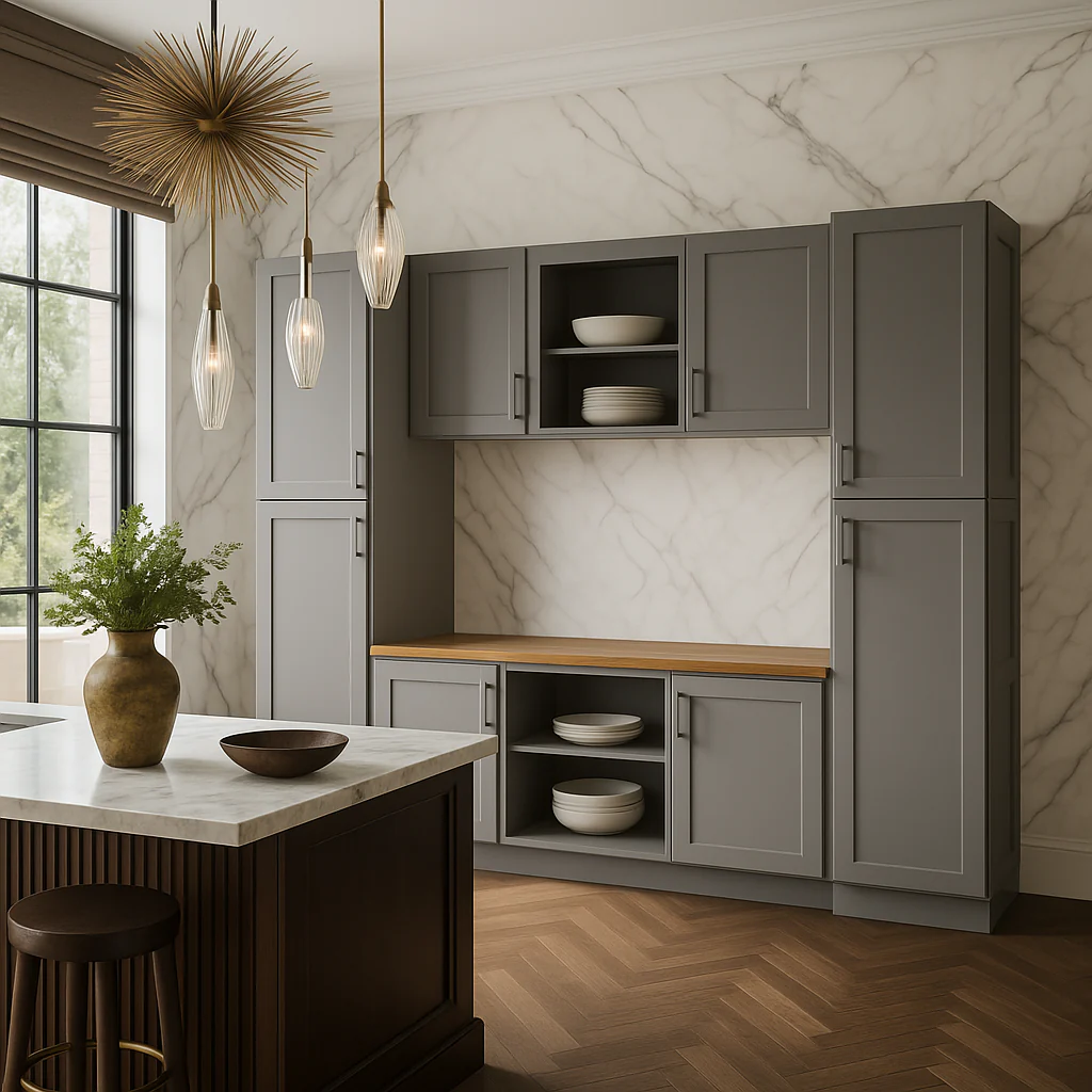 MILL'S PRIDE Richmond Vesuvius Gray Kitchen Cabinet Ensemble - Ready to Assemble - Image 4