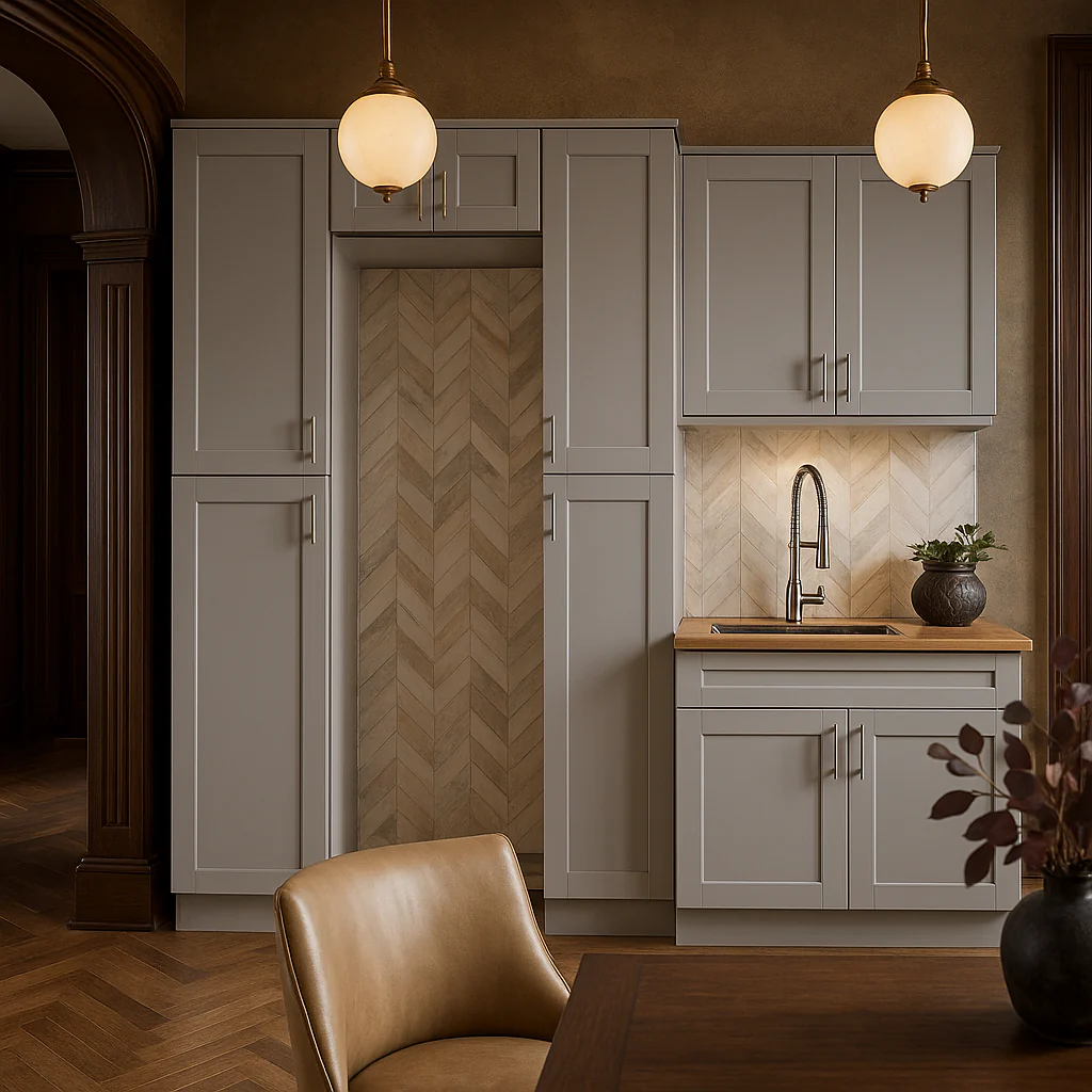 MILL'S PRIDE Richmond Vesuvius Gray Kitchen Cabinet Set - Ready to Assemble - Image 4