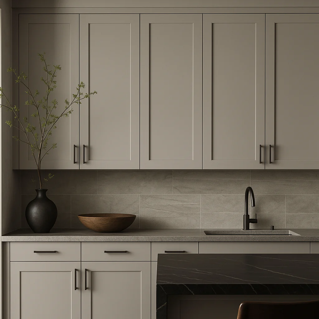 MILL'S PRIDE Richmond Vesuvius Gray Plywood Shaker Wall Kitchen Cabinet - Image 4