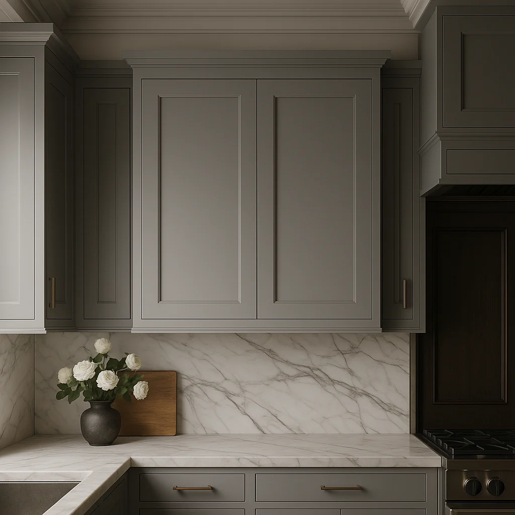 MILL'S PRIDE Richmond Vesuvius Gray Plywood Shaker Wall Kitchen Cabinet - 24" W x 12" D x 36" H - Image 4