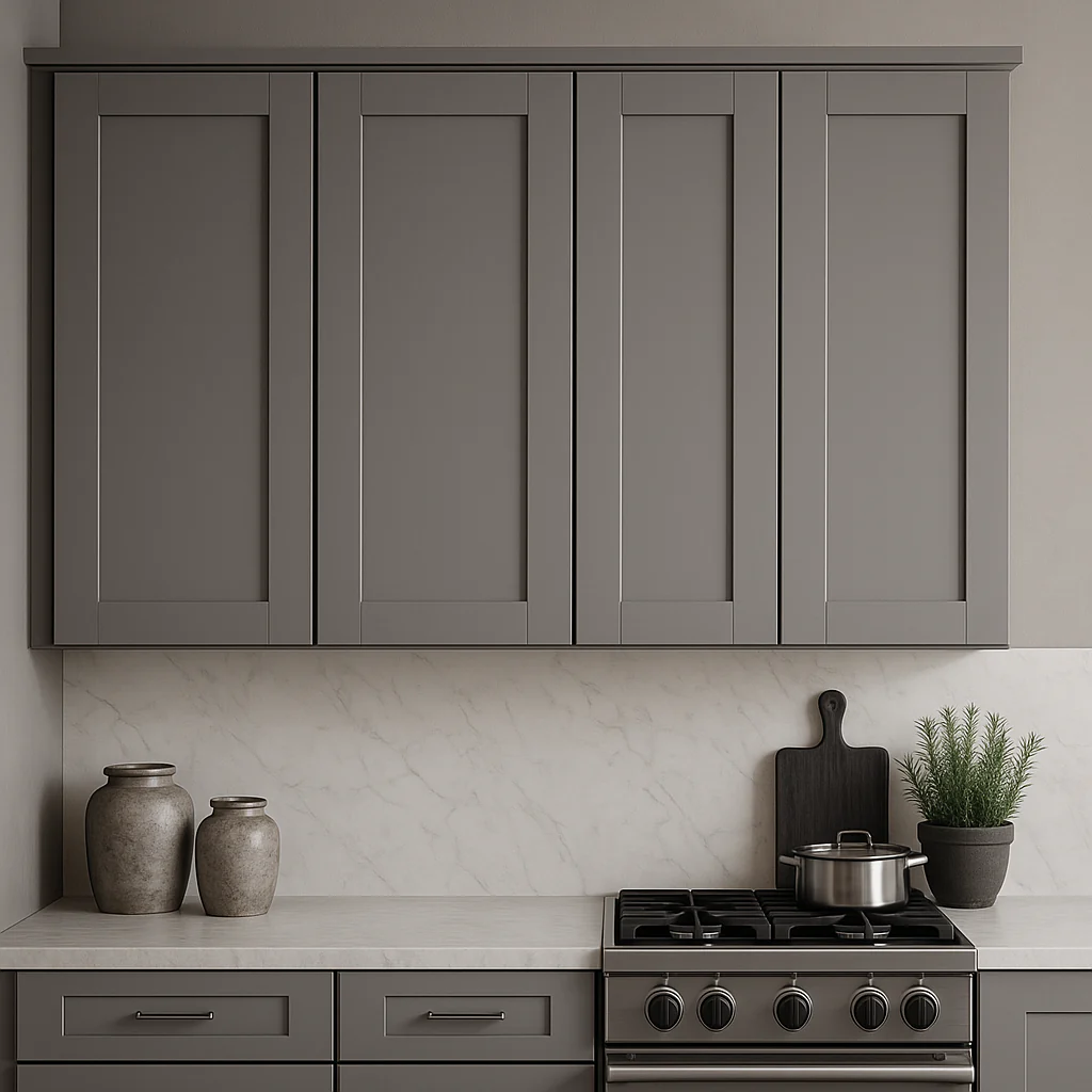 MILL'S PRIDE Richmond Vesuvius Gray Plywood Shaker Wall Kitchen Cabinet - Image 2