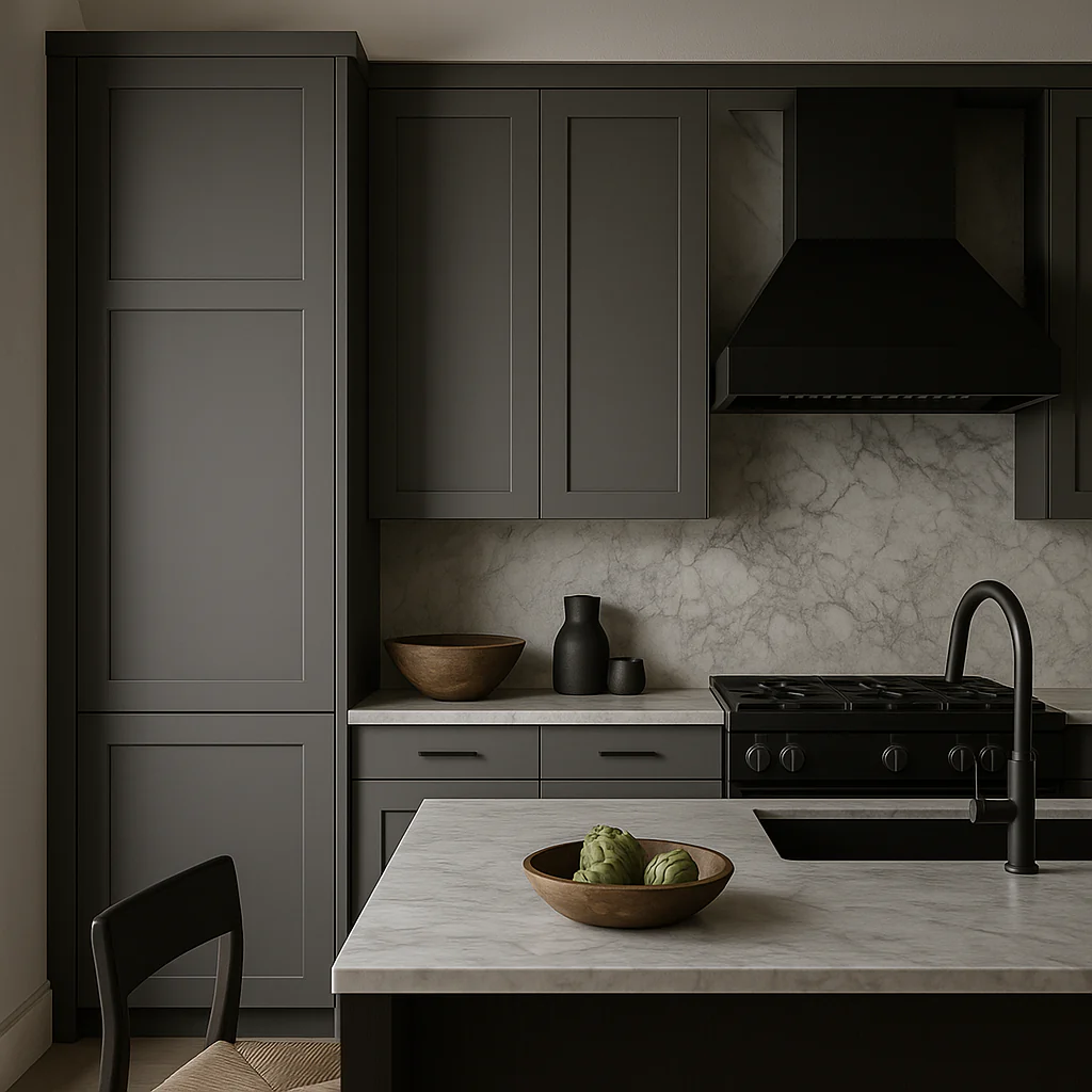 MILL'S PRIDE Richmond Vesuvius Gray Plywood Shaker Wall Kitchen Cabinet - Image 3