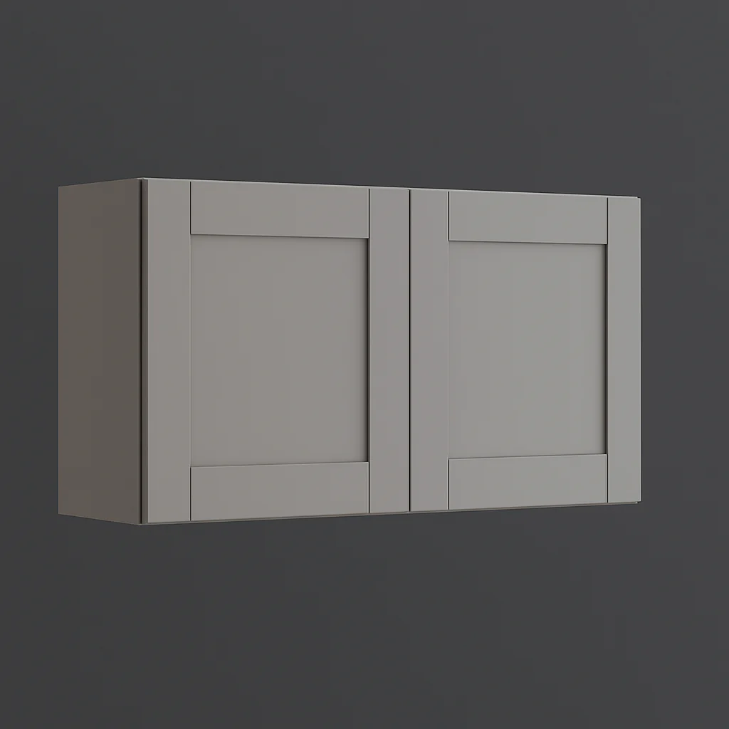 MILL'S PRIDE Richmond Vesuvius Gray Plywood Shaker Wall Kitchen Cabinet - 30x12x24