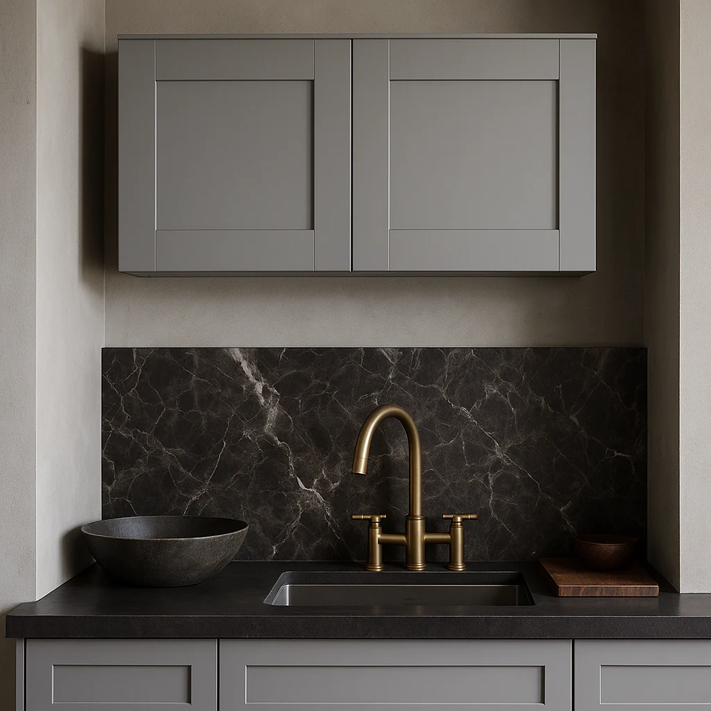 MILL'S PRIDE Richmond Vesuvius Gray Plywood Shaker Wall Kitchen Cabinet - 30x12x24 - Image 2