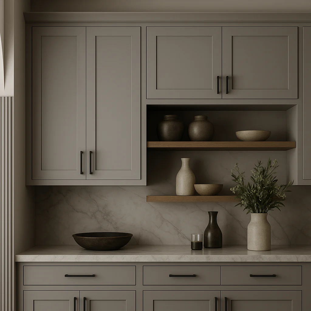 MILL'S PRIDE Richmond Vesuvius Gray Plywood Shaker Wall Kitchen Cabinet - 30x12x24 - Image 4