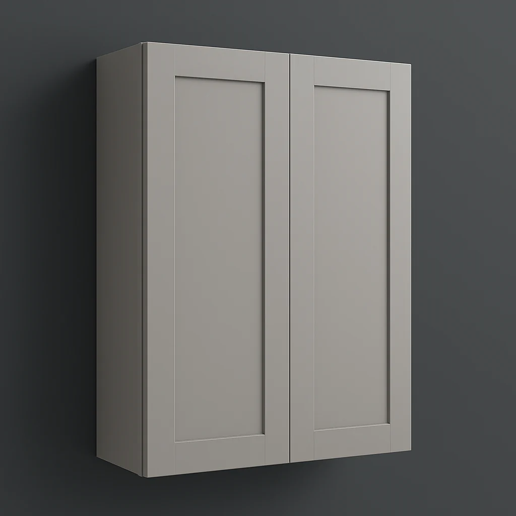 MILL'S PRIDE Richmond Vesuvius Gray Plywood Shaker Wall Kitchen Cabinet - 30x12x42