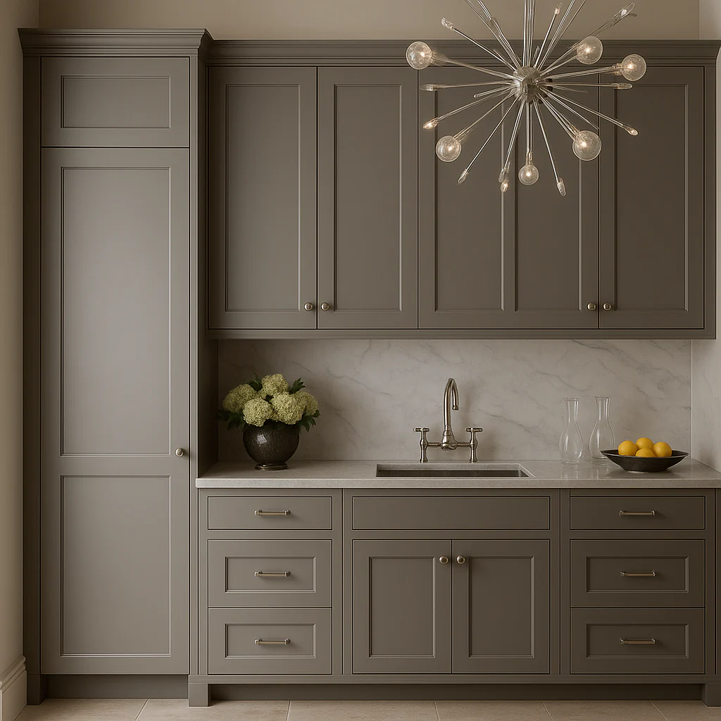 MILL'S PRIDE Richmond Vesuvius Gray Plywood Shaker Wall Kitchen Cabinet - Image 3