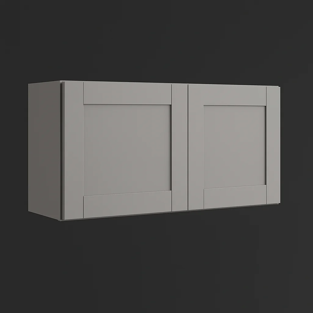 MILL'S PRIDE Richmond Vesuvius Gray Plywood Shaker Wall Kitchen Cabinet - Ready to Assemble