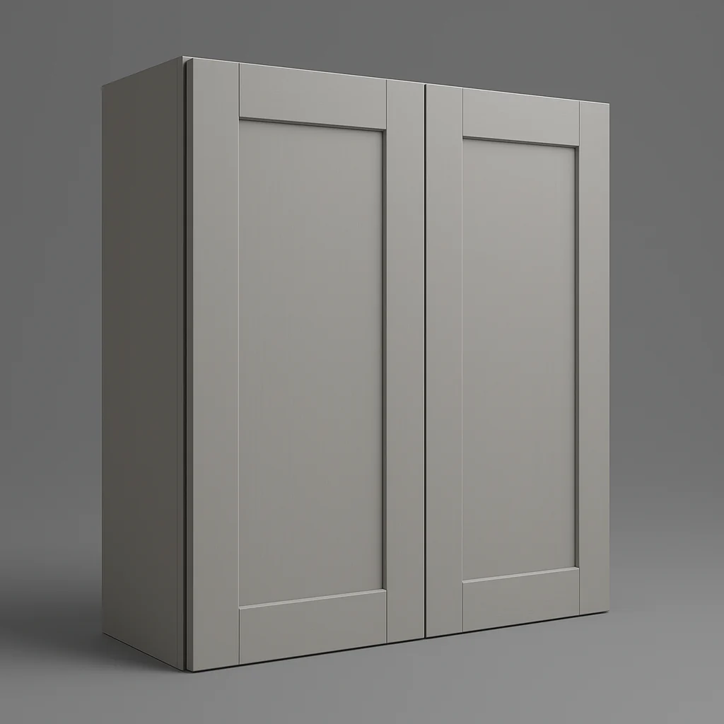 MILL'S PRIDE Richmond Vesuvius Gray Plywood Shaker Wall Kitchen Cabinet - Ready to Assemble