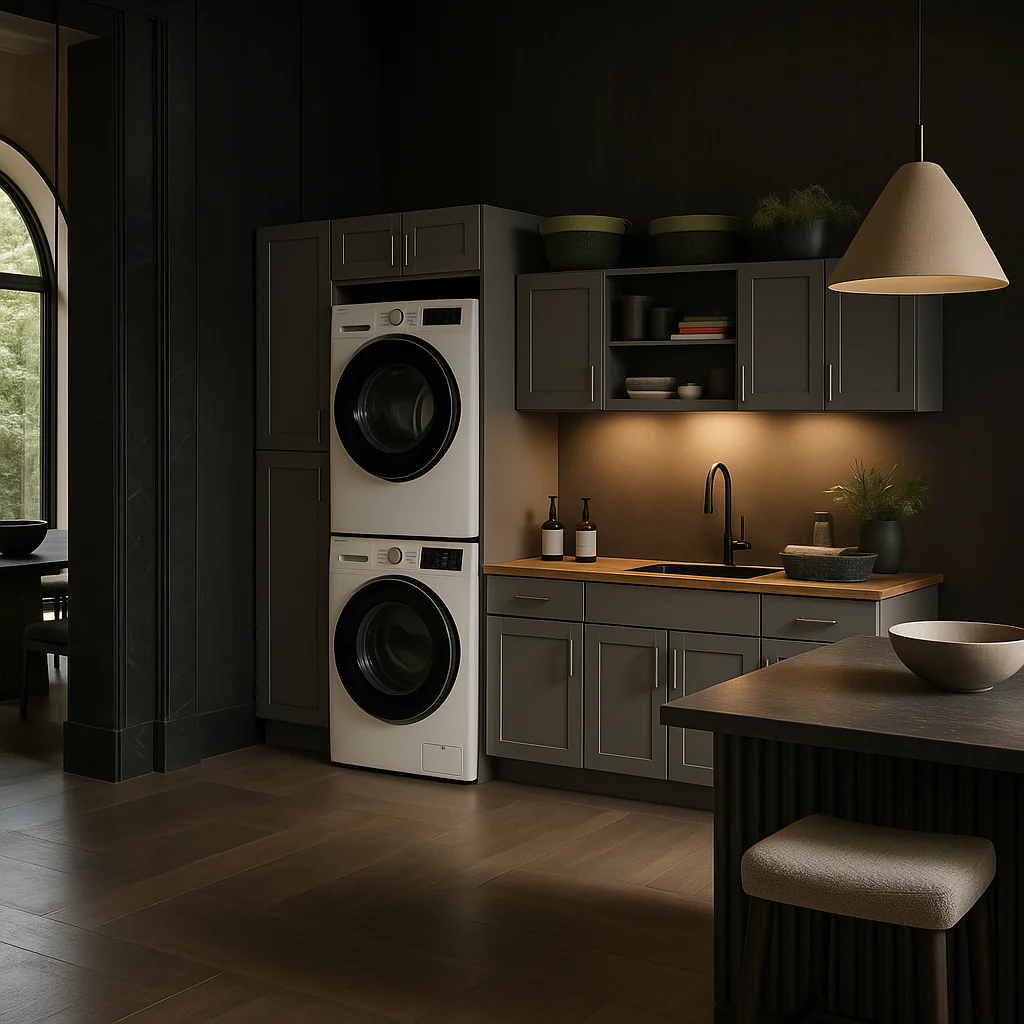 MILL'S PRIDE Richmond Vesuvius Gray Ready-to-Assemble Laundry Room Cabinet Set - Image 2