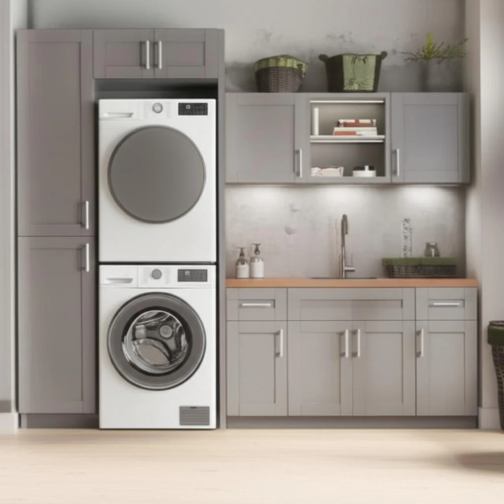 MILL'S PRIDE Richmond Vesuvius Gray Ready-to-Assemble Laundry Room Cabinet Set - Image 3