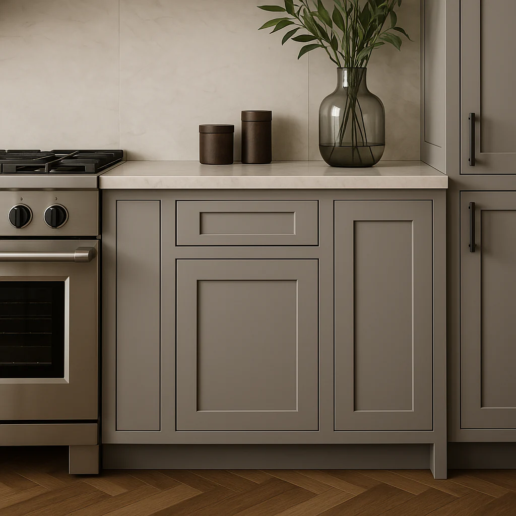 MILL'S PRIDE Richmond Vesuvius Gray Shaker Base Kitchen Cabinet - 21 in W x 24 in D x 34.5 in H - Image 3