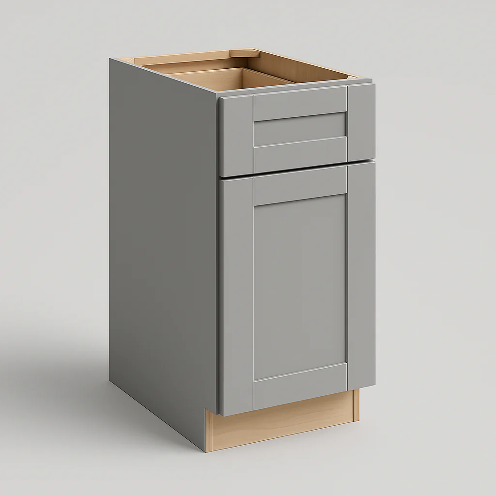 MILL'S PRIDE Richmond Vesuvius Gray Shaker Base Kitchen Cabinet - Ready to Assemble