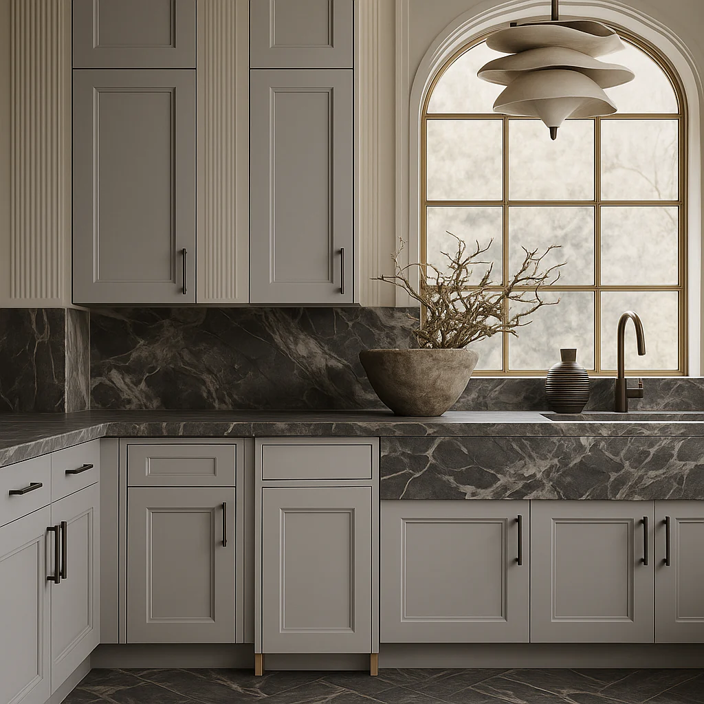 MILL'S PRIDE Richmond Vesuvius Gray Shaker Base Kitchen Cabinet - Soft Close, Ready to Assemble - Image 4