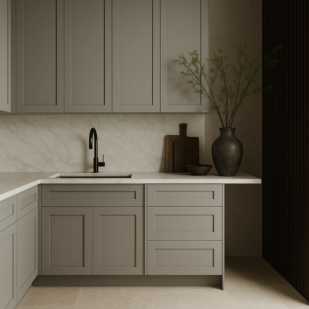 MILL'S PRIDE Richmond Vesuvius Gray Shaker Kitchen Cabinet - Ready to Assemble - Image 2