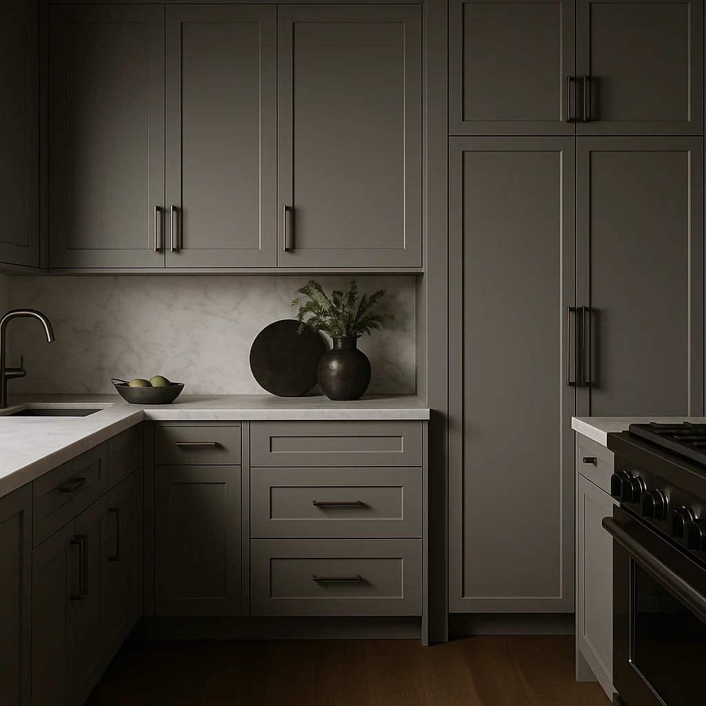 MILL'S PRIDE Richmond Vesuvius Gray Shaker Kitchen Cabinet - Ready to Assemble - Image 3