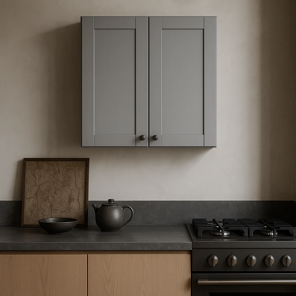 MILL'S PRIDE Richmond Vesuvius Gray Wall Kitchen Cabinet - 24 in W x 12 in D x 30 in H - Image 2