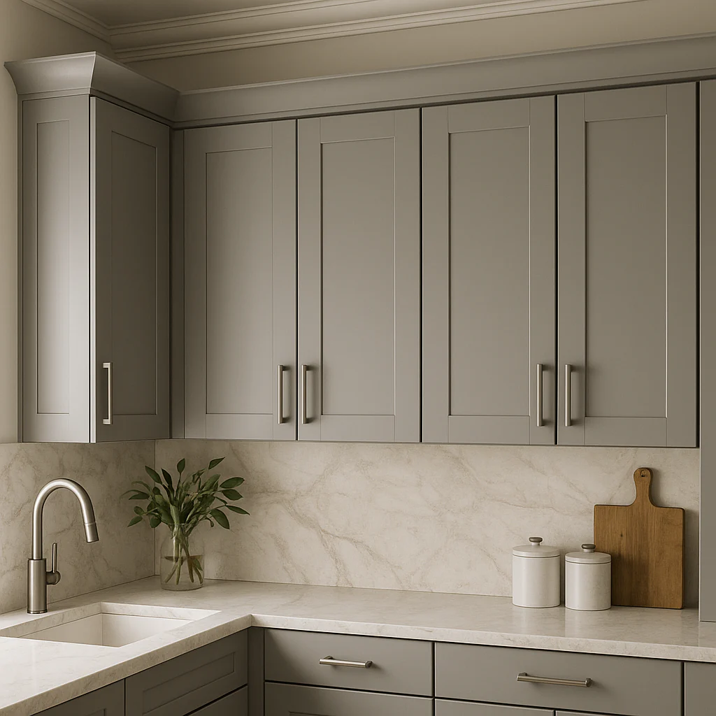MILL'S PRIDE Richmond Vesuvius Gray Wall Kitchen Cabinet - 24 in W x 12 in D x 30 in H - Image 3