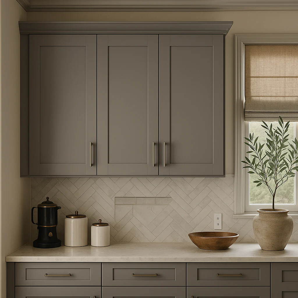 MILL'S PRIDE Richmond Vesuvius Gray Wall Kitchen Cabinet - 24 in W x 12 in D x 30 in H - Image 4