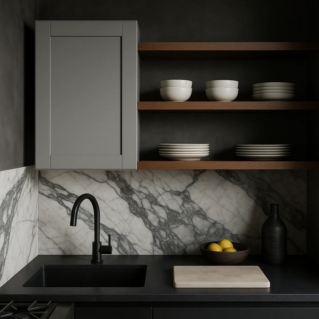 MILL'S PRIDE Richmond Vesuvius Gray Wall Kitchen Cabinet - Ready to Assemble - Image 2