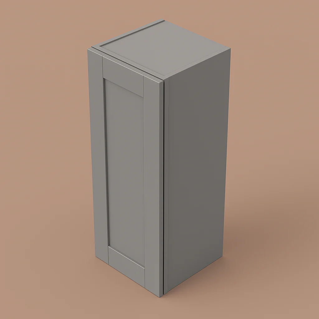 MILL'S PRIDE Richmond Vesuvius Gray Wall Kitchen Cabinet - Ready to Assemble, Soft Close, 9x12x36