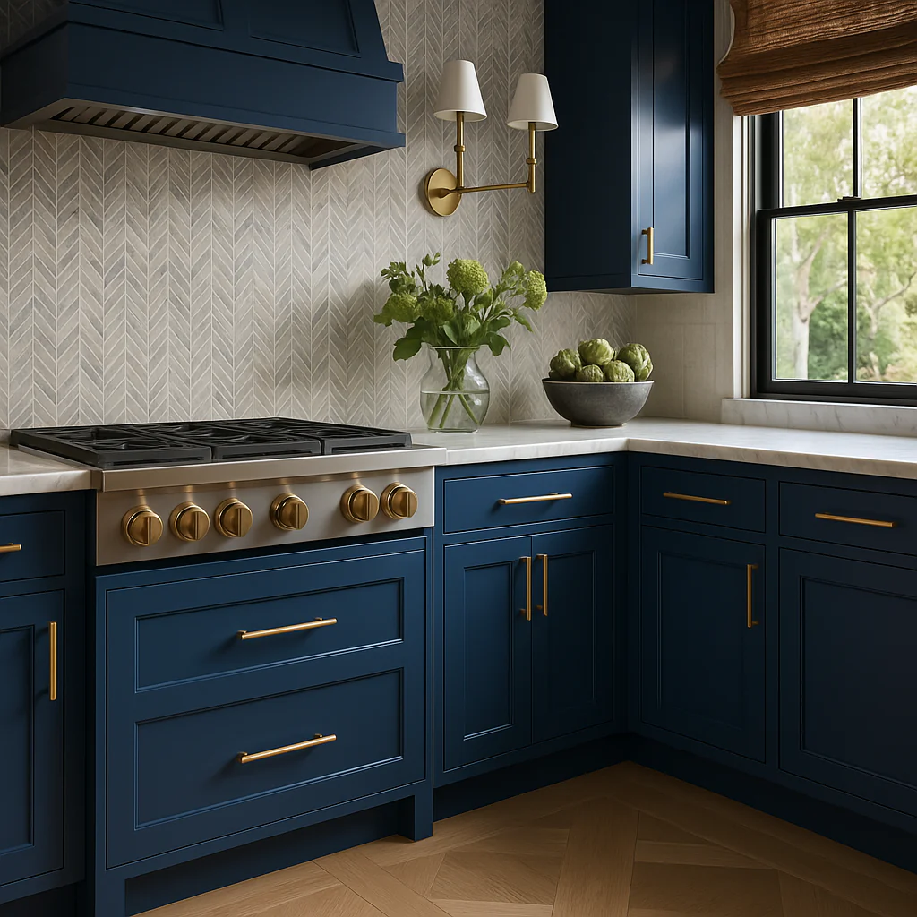 MILL'S PRIDE Valencia Blue Shaker Base Kitchen Cabinet - 21 in W x 24 in D x 34.5 in H - Image 4