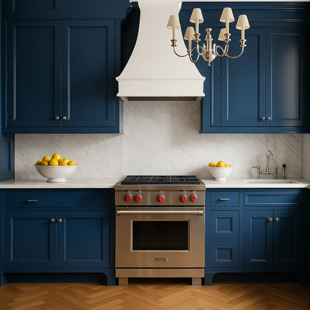 MILL'S PRIDE Valencia Blue Shaker Base Kitchen Cabinet - 30 in W x 24 in D x 34.5 in H - Image 3