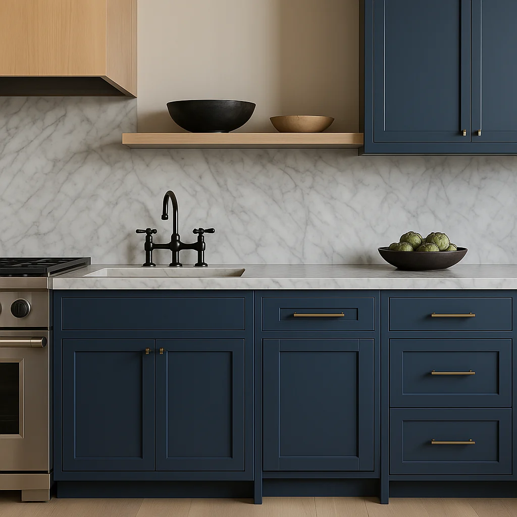MILL'S PRIDE Valencia Blue Shaker Base Kitchen Cabinet - Ready to Assemble - Image 2
