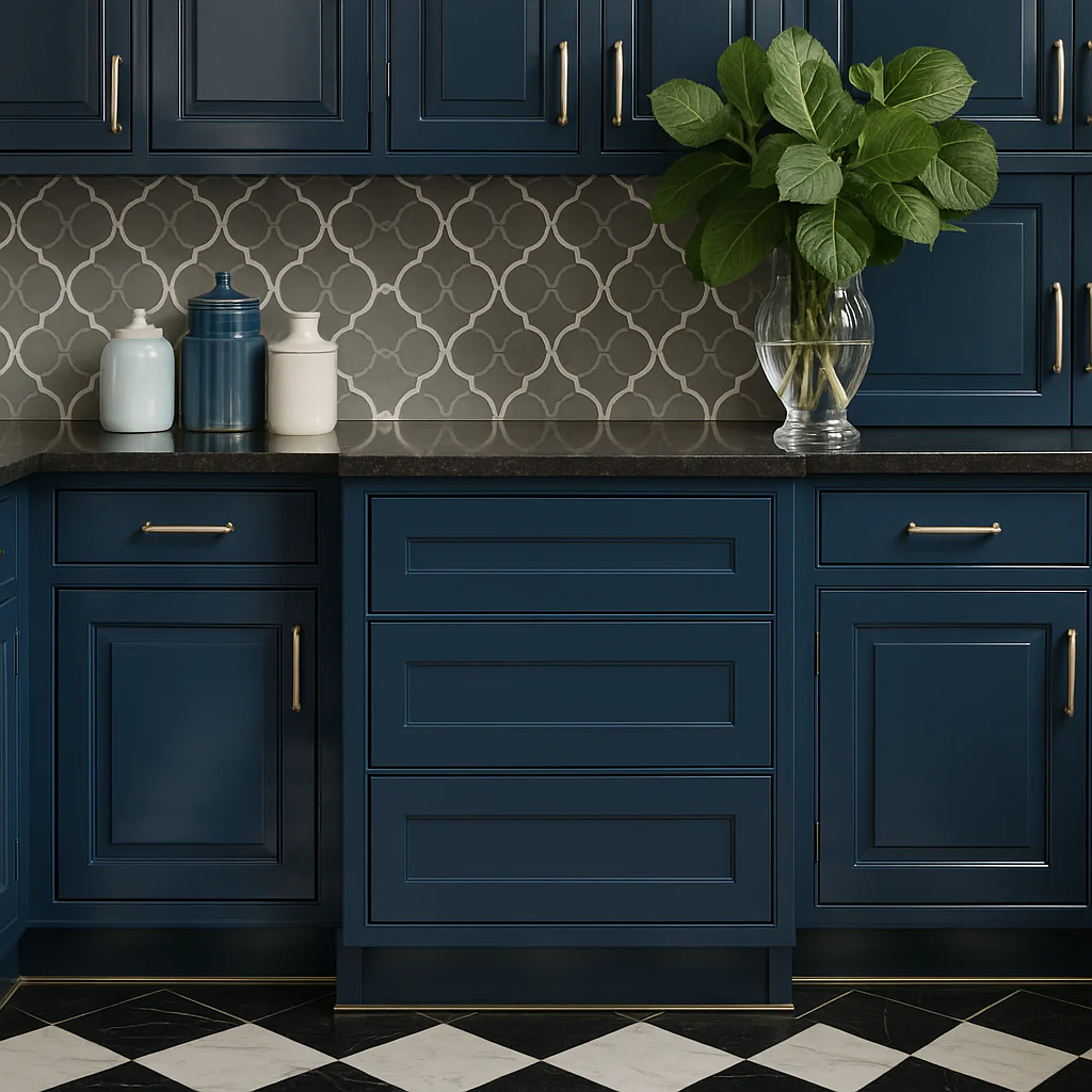 MILL'S PRIDE Valencia Blue Shaker Kitchen Cabinet - Ready to Assemble - Image 4