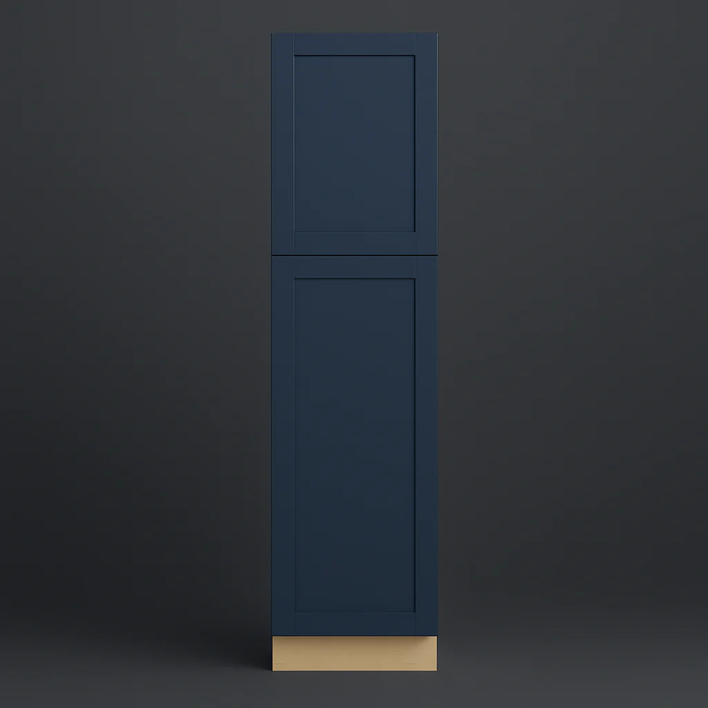 MILL'S PRIDE Valencia Blue Shaker Pantry Cabinet - 18" W x 24" D x 84" H
