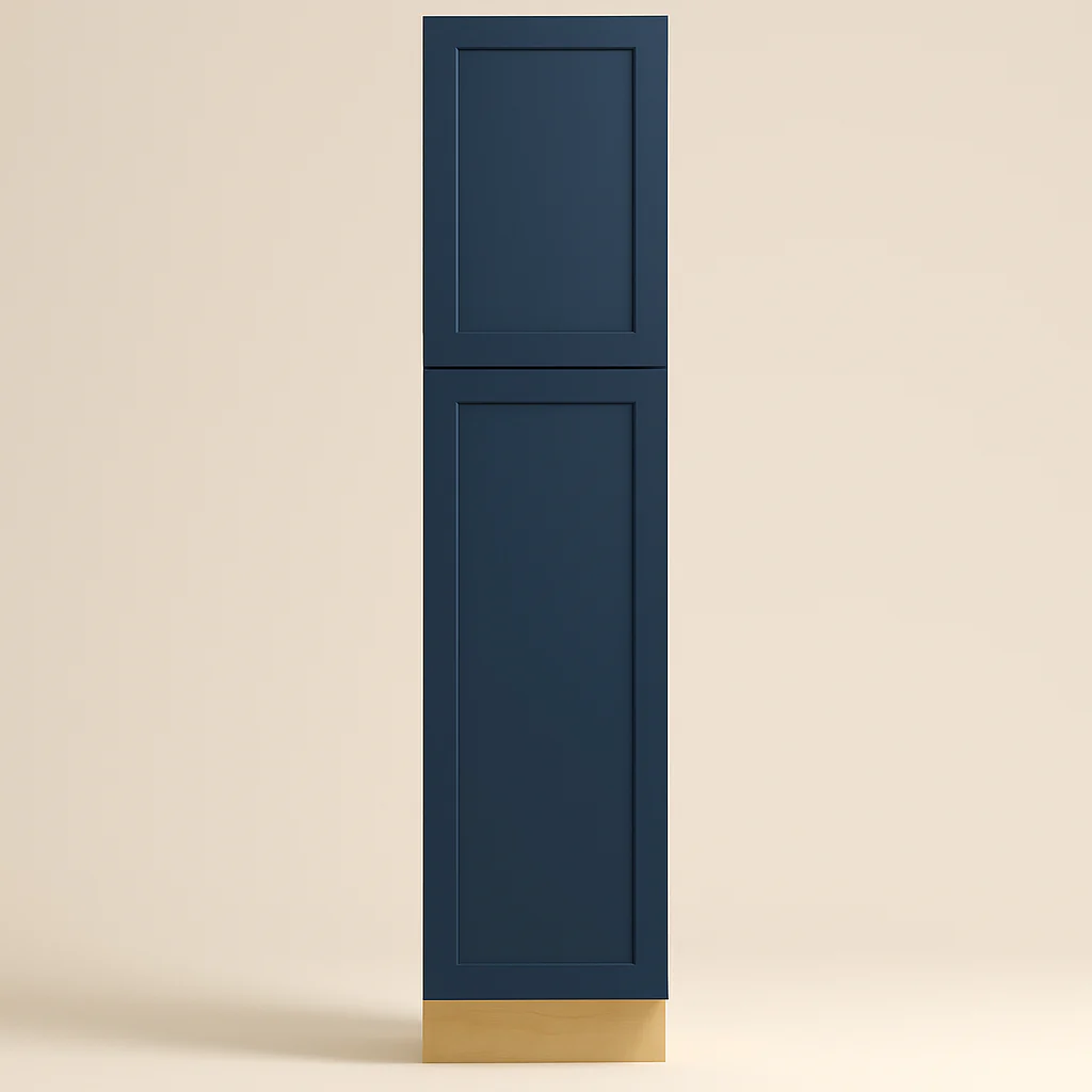 MILL'S PRIDE Valencia Blue Shaker Pantry Cabinet - 18" W x 24" D x 90" H