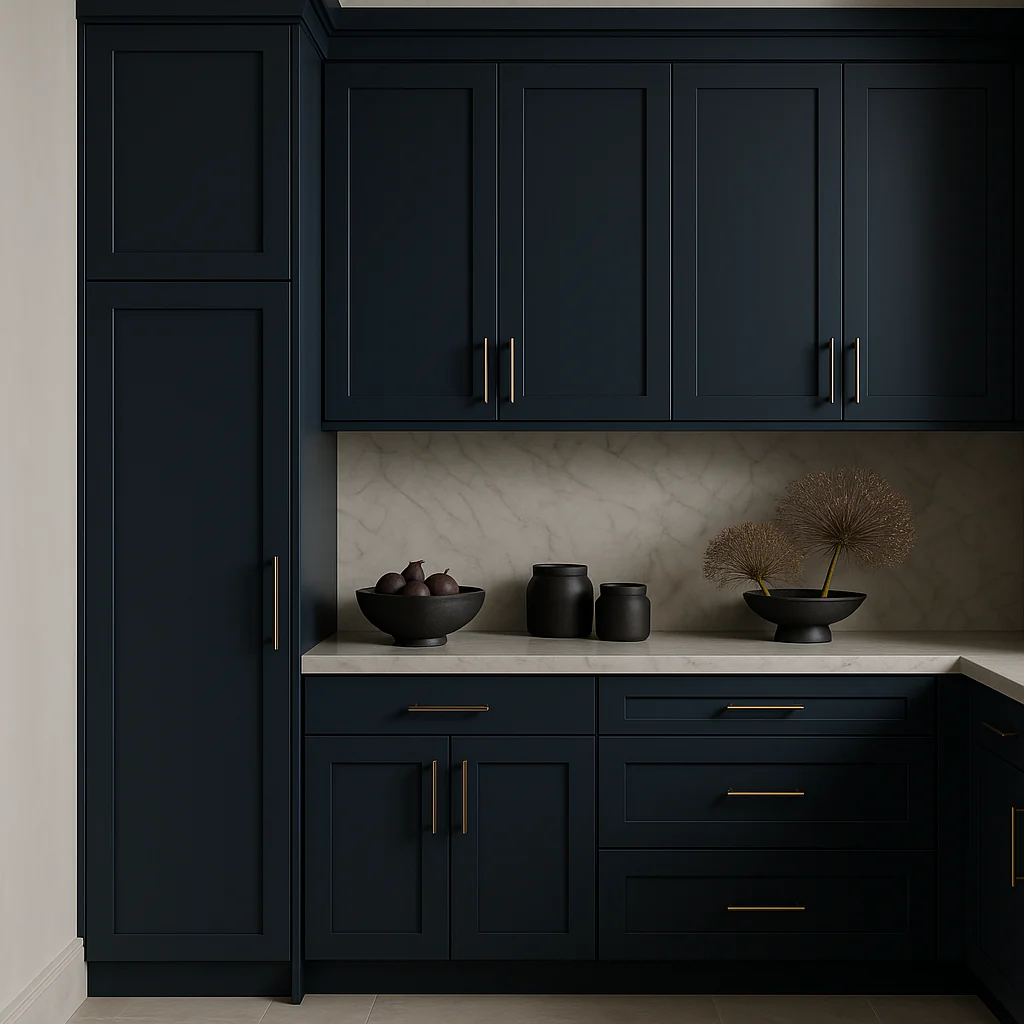 MILL'S PRIDE Valencia Blue Shaker Pantry Cabinet - 18" W x 24" D x 90" H - Image 2