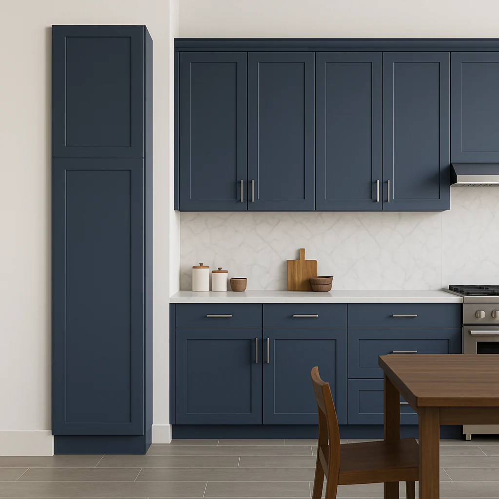 MILL'S PRIDE Valencia Blue Shaker Pantry Cabinet - 18" W x 24" D x 90" H - Image 4