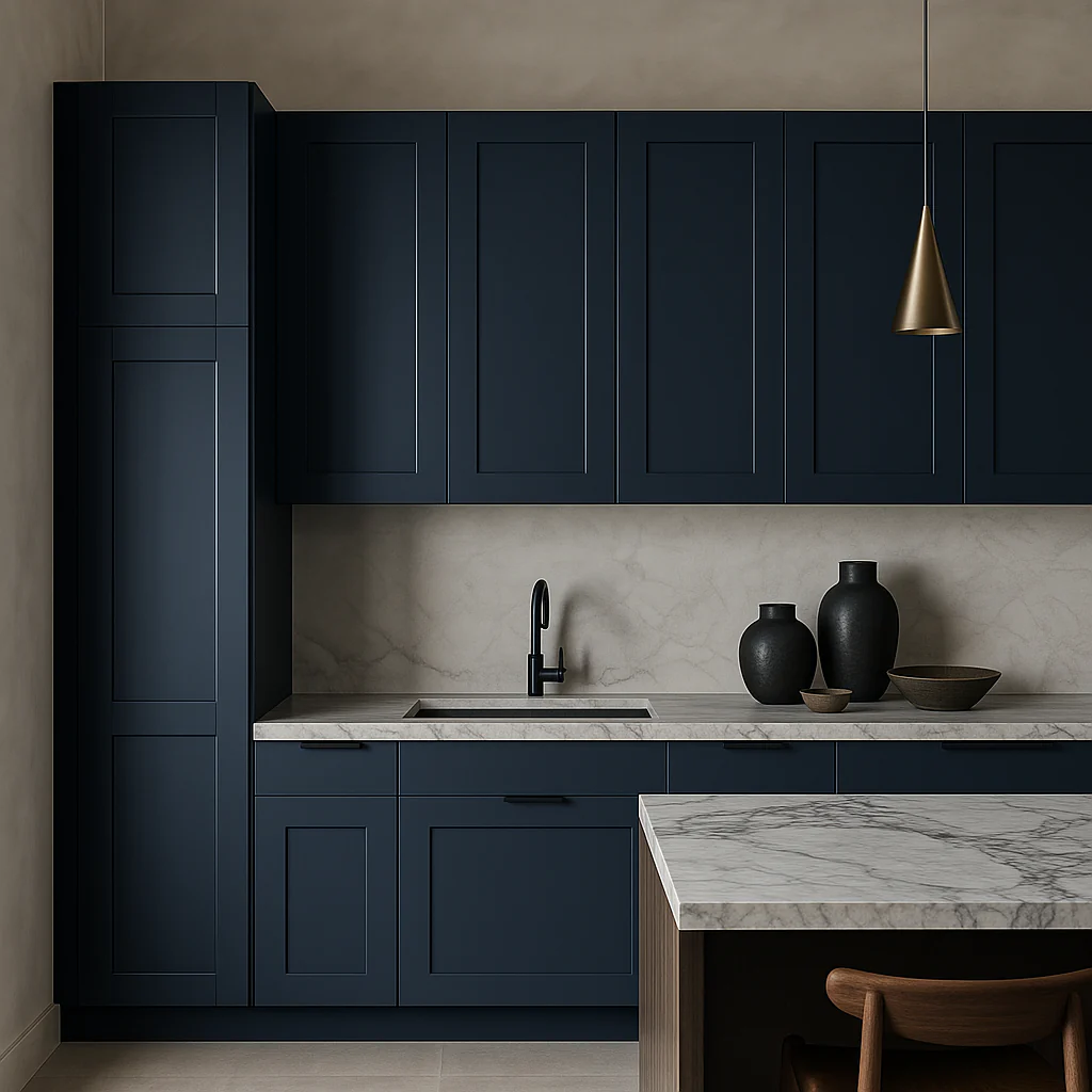 MILL'S PRIDE Valencia Blue Shaker Wall Kitchen Cabinet - 12" W x 12" D x 36" H - Image 2