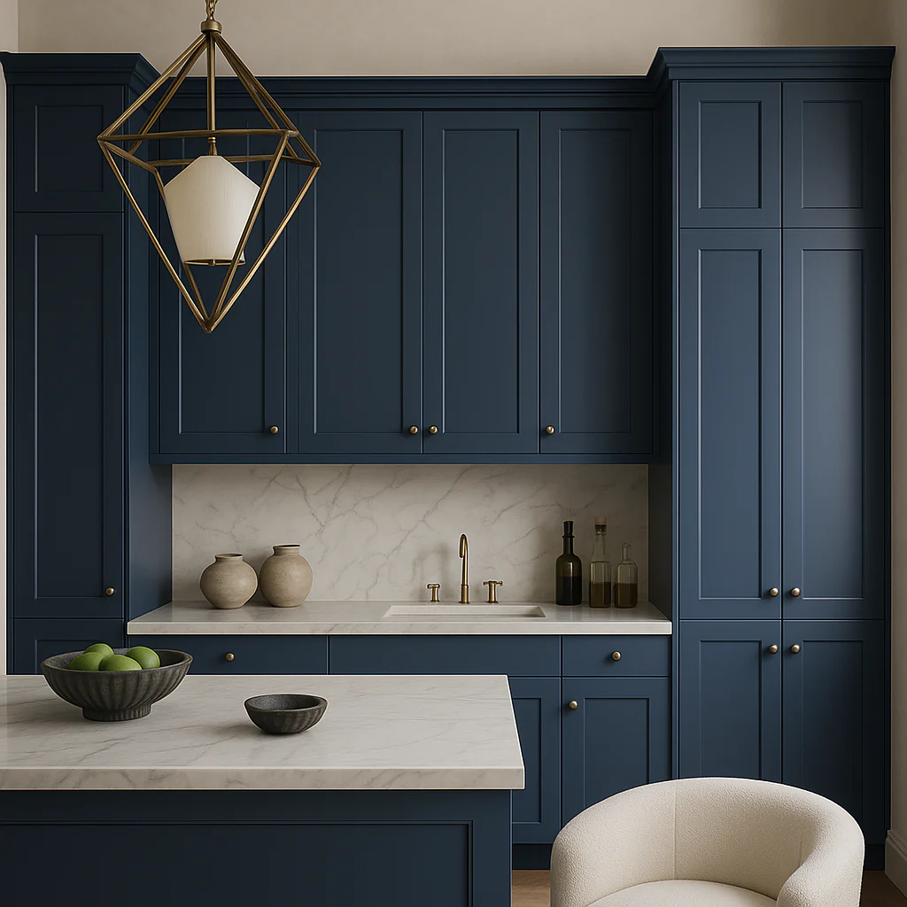 MILL'S PRIDE Valencia Blue Shaker Wall Kitchen Cabinet - 12" W x 12" D x 36" H - Image 3