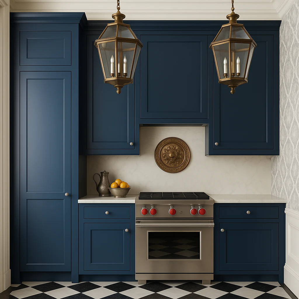 MILL'S PRIDE Valencia Blue Shaker Wall Kitchen Cabinet - 18" W x 12" D x 42" H - Image 3
