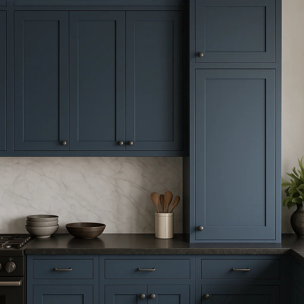 MILL'S PRIDE Valencia Blue Shaker Wall Kitchen Cabinet - 18" W x 12" D x 42" H - Image 4