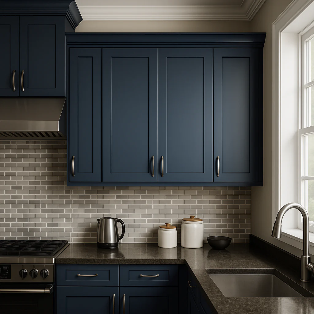 MILL'S PRIDE Valencia Blue Shaker Wall Kitchen Cabinet - 24" W x 12" D x 30" H - Image 4