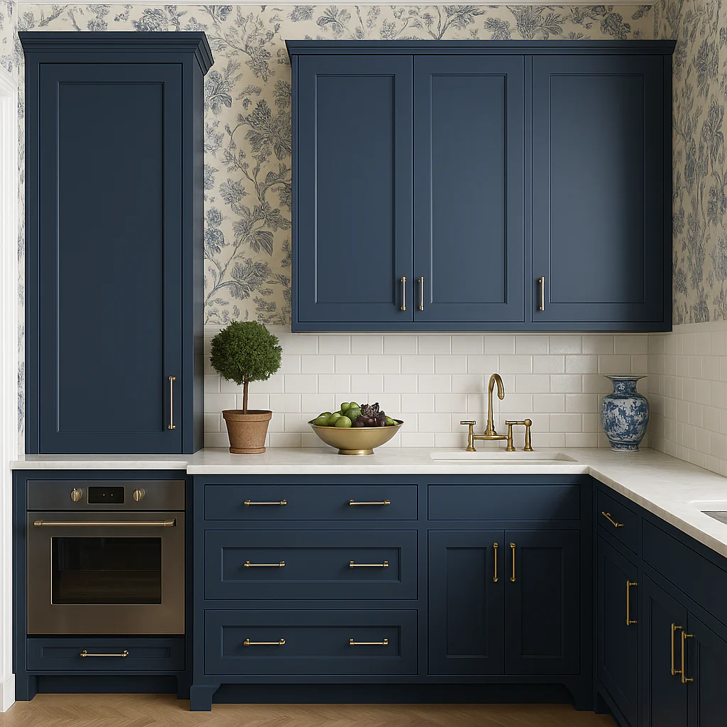 MILL'S PRIDE Valencia Blue Shaker Wall Kitchen Cabinet - 30" W x 12" D x 36" H - Image 4
