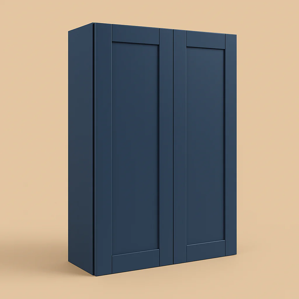 MILL'S PRIDE Valencia Blue Shaker Wall Kitchen Cabinet - 30" W x 12" D x 42" H