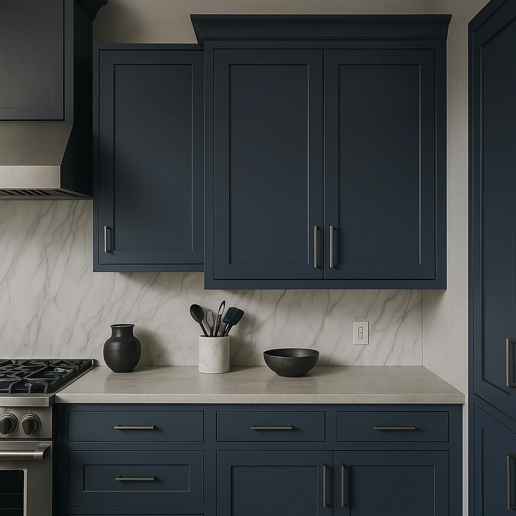MILL'S PRIDE Valencia Blue Shaker Wall Kitchen Cabinet - 36" W x 12" D x 42" H - Image 2