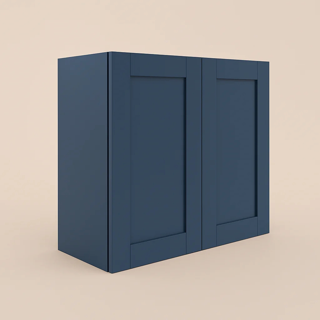MILL'S PRIDE Valencia Blue Shaker Wall Kitchen Cabinet - Ready to Assemble