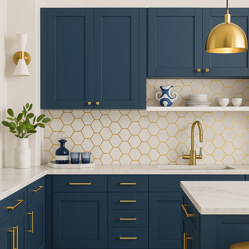 MILL'S PRIDE Valencia Blue Shaker Wall Kitchen Cabinet - Ready to Assemble - Image 4