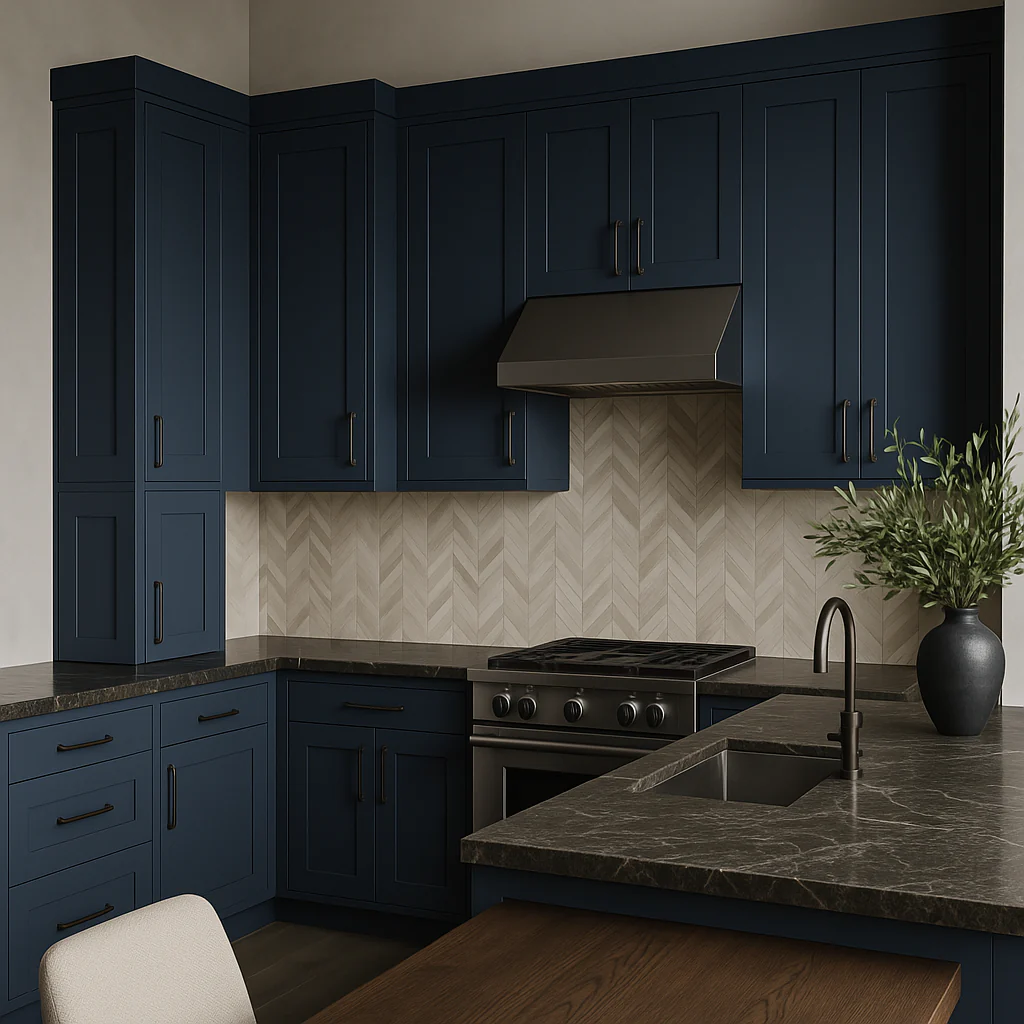 MILL'S PRIDE Valencia Blue Shaker Wall Kitchen Cabinet - Ready to Assemble - Image 2