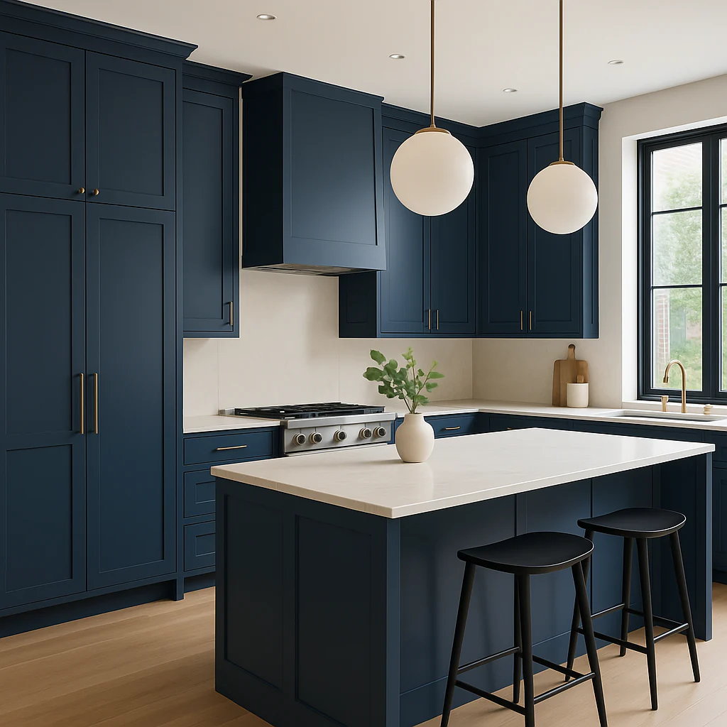 MILL'S PRIDE Valencia Blue Shaker Wall Kitchen Cabinet - Ready to Assemble - Image 3