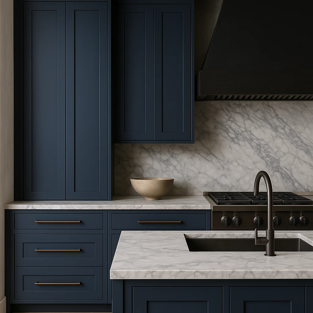 MILL'S PRIDE Valencia Blue Shaker Wall Kitchen Cabinet - Ready to Assemble - Image 4