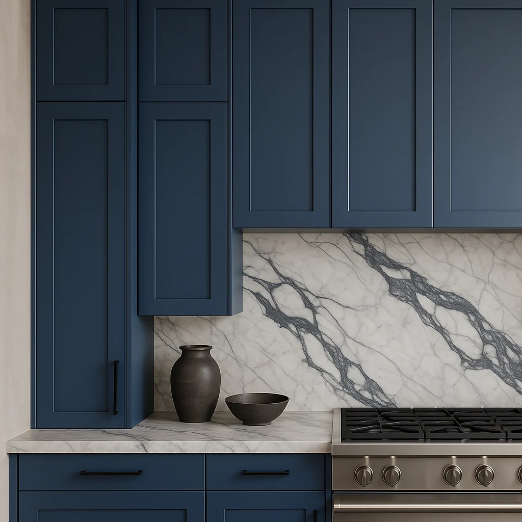 MILL'S PRIDE Valencia Blue Shaker Wall Kitchen Cabinet - Ready to Assemble - Image 3