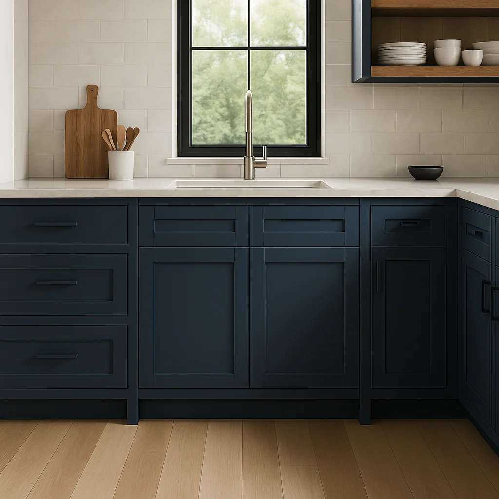 MILL'S PRIDE Valencia Blue Sink Base Cabinet - 36" Wide - Image 3